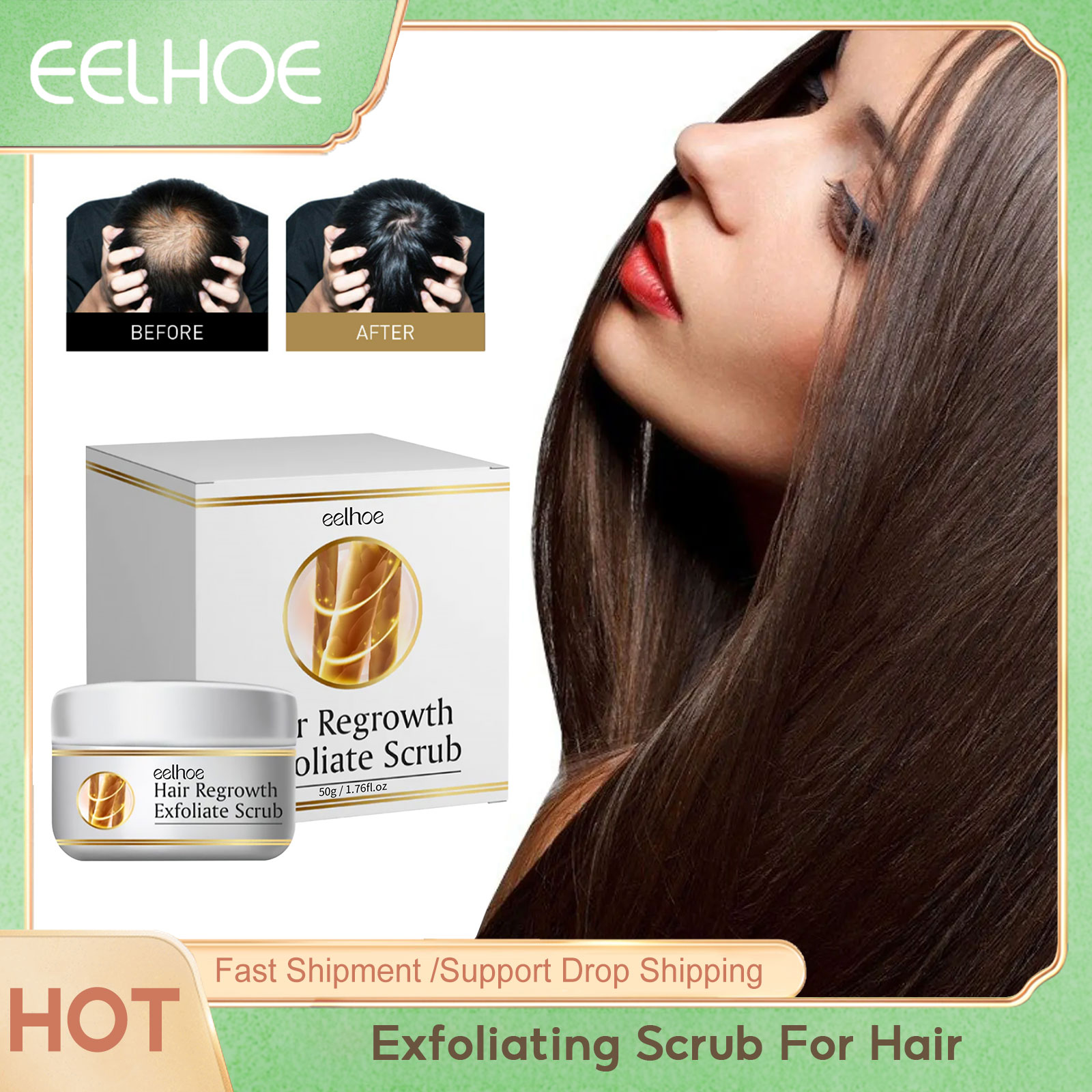 Scalp Scrub Exfoliant - Очищающий скраб для кожи головы, удаление